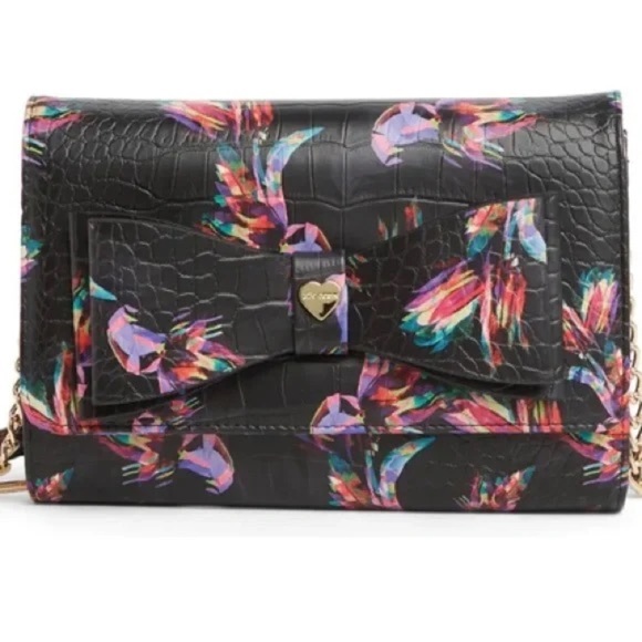 Betsey Johnson Handbags - Betsey Johnson Floral Crossbody Wallet NWT